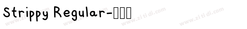 Strippy Regular字体转换